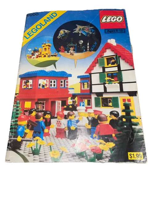 Vintage LEGO LEGOLAND 6000 Idea Book 1980 - 95% Of Stickers Are There- Collector