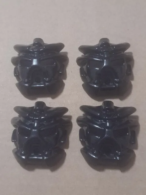5x Lot LEGO Bionicle Mask (8566) Black Pakari Nuva Part Number (43616)