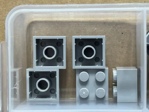 LEGO Parts - Light Bluish Gray Brick 2 x 2 - No 3003 - QTY 5