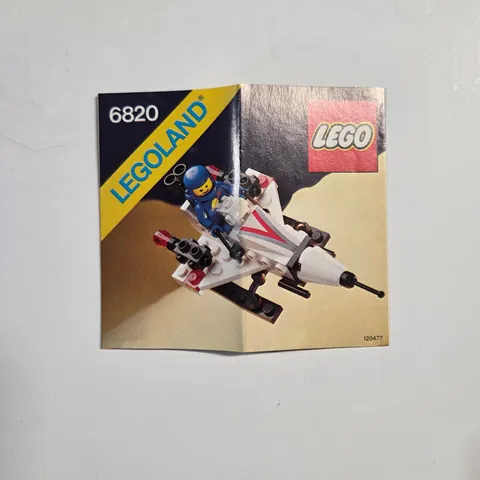 LEGO Instructions Manual 6820 Starfire I Legoland Space Vintage 1986 Booklet
