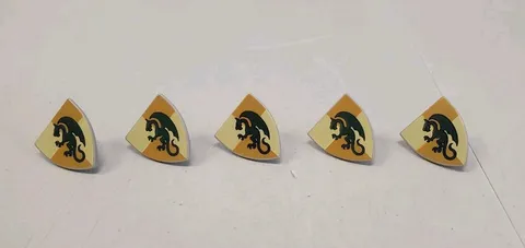 LEGO Green Dragon Quarters Shield Lot Of 5 Castle Kingdoms 7947 7946 7187 7048
