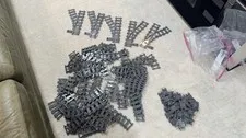 Lego Train Track Lot - Power Functions Curved Flexible Switch Tracks 9V SEE PICS