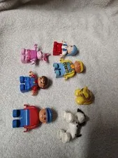 Lot of 7 Lego Duplo Figures Toys Animals Boys Girls Pets Bluey Disney