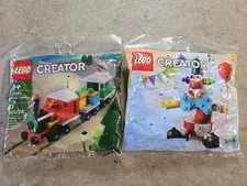 LEGO Creator Birthday Clown 30565 & Winter Holiday Train 30584 Polybags