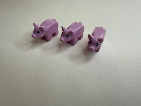 Lego Animal Baby Pig Piglet Lot Of 3