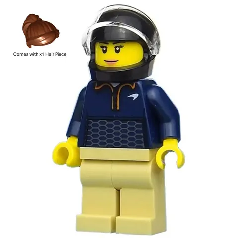 LEGO Speed Champions McLaren Elva Driver Minifigure sc086 Helmet New