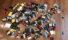 Vintage LEGO 200+ Piece Lot WHEELS Tires Axles Automobile Car Vehicle Parts Bulk