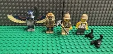 LEGO Pharoah’s Quest Minifigures Lot Rare Amset Ra Flying Mummy Mac Prof Scorp