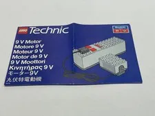 LEGO 8720 Technic 9V Motor Set 1990 Instructions Manual Booklet Only