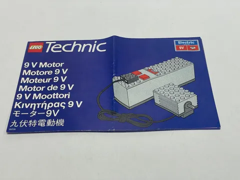 LEGO 8720 Technic 9V Motor Set 1990 Instructions Manual Booklet Only