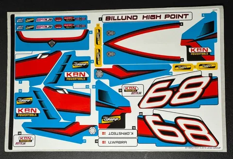 Lego Technic Rally Car Sticker Sheet For Set 42077 - New Genuine Unused Stickers