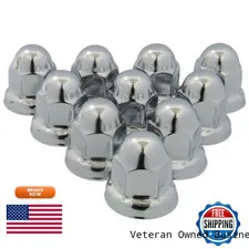 Roadpro Rp-33Ss10 33Mm Stainless Steel Flanged Lug Nut Cover Pack Of 10