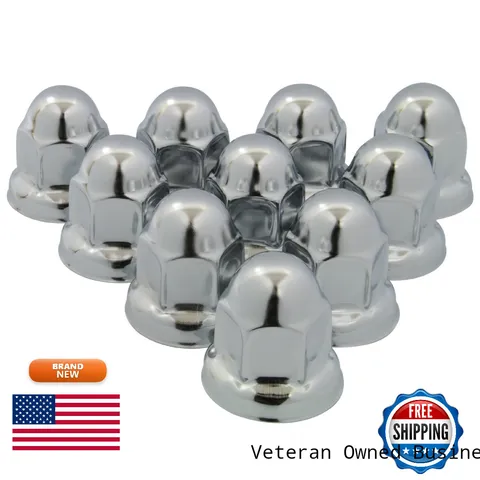 Roadpro Rp-33Ss10 33Mm Stainless Steel Flanged Lug Nut Cover Pack Of 10