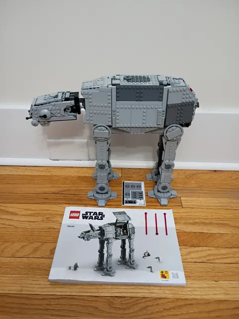 Lego Star Wars 75454 Imperial Remnant AT-AT build with sticker sheet