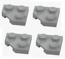 LEGO ® 4x plate 2x2 corner 45° light grey 26601 6186657 corner medium stone grey