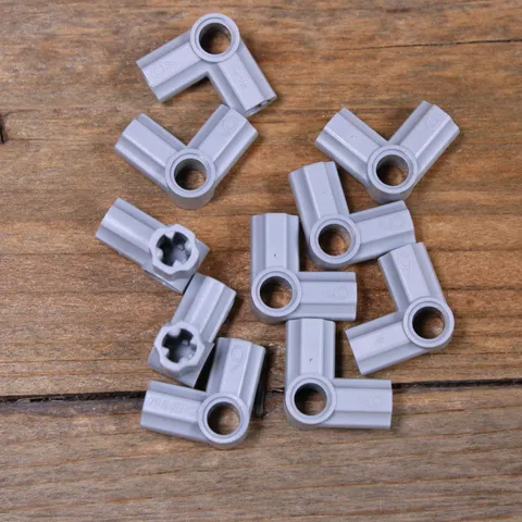 LEGO 32014 42155 Lt Bluish Gray Technic, Axle and Pin Connector Angled #6 Qty 10