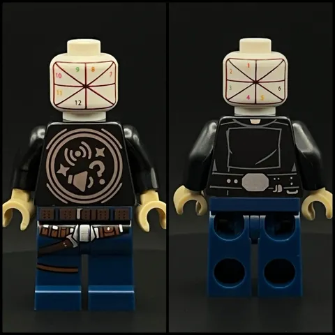 Lego Star Wars Luke and Han Solo Smart Alignment Minifigure Assembly Misprint