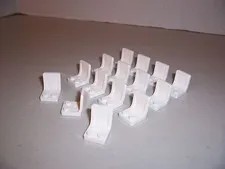 LEGO -SEATS / CHAIRS - White - (15 pcs) - NEW!