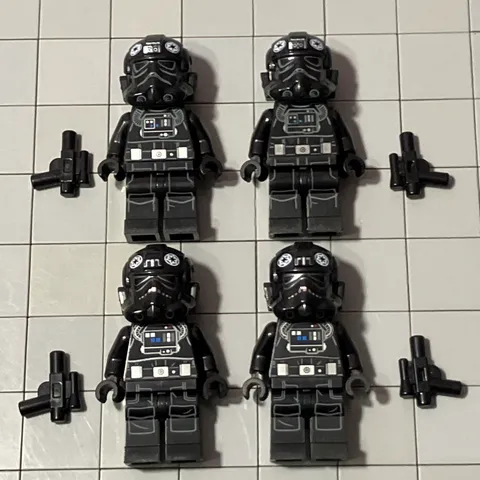 Lot Of 4 Lego Tie-fighter Mini-figures Star Wars  Storm Trooper E9 59