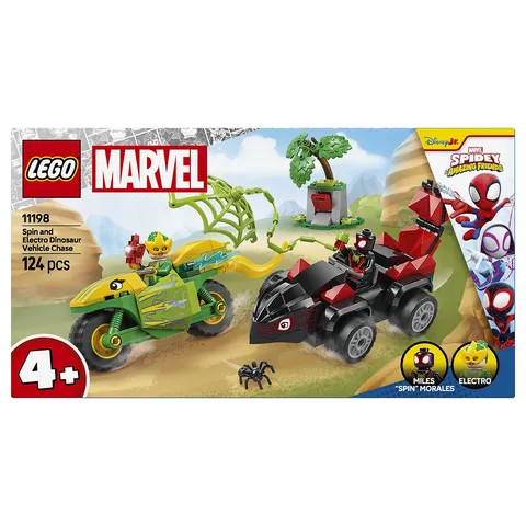 LEGO Marvel Spidey Spin and Electro Dinosaur Vehicle Chase