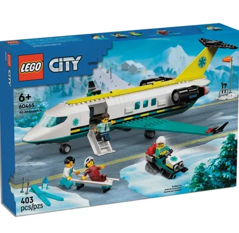 60465 AIR AMBULANCE airplane emergency emt jet rescue city lego legos set NEW