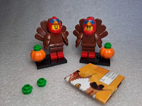LEGO Turkey Costume Collectible Minifigure Series 23 CMF 71034 Set of 2