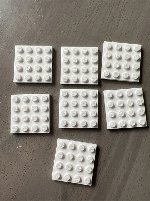 LEGO 3031 Dark Bluish Gray Baseplate 4x6 - 7 Pieces