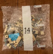 Lego 76419 Hogwarts Castle and Grounds Replacement Bag 14 Sand Green Crystal