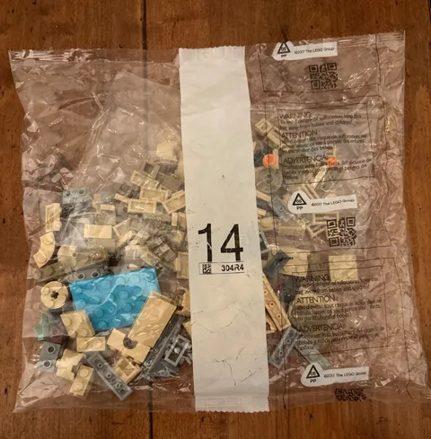 Lego 76419 Hogwarts Castle and Grounds Replacement Bag 14 Sand Green Crystal