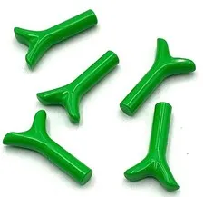 Lego 5 New Bright Green Plant Stems w/ Bar Carrot Tops Twigs Parts