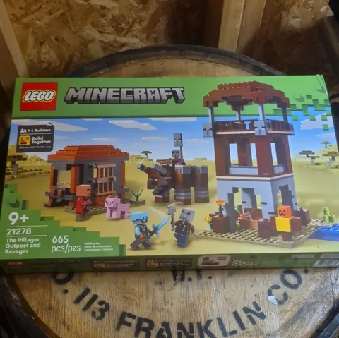 LEGO Minecraft 21278 The Pillager Outpost and Ravager 665 pcs Set