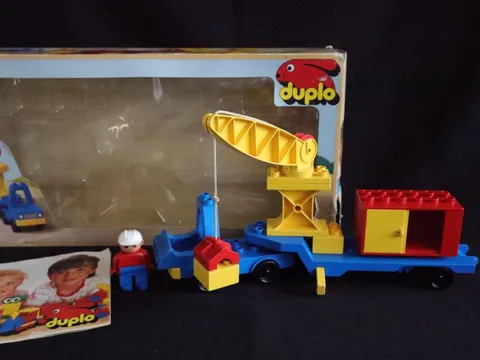 Completely! duplo lego vintage 2638 truck, crane truck, including original