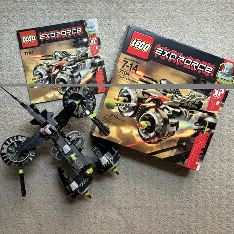 100% COMPLETE With Box Lego Exo-Force Set Sonic Phantom 7704 Used 2006 Light Up
