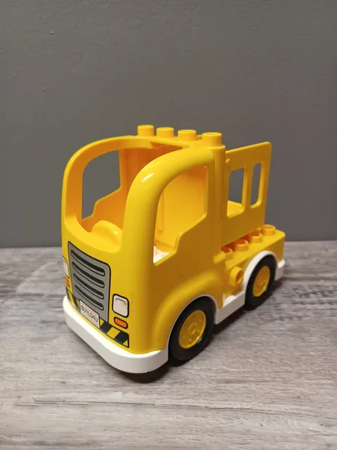 LEGO DUPLO SEMI TRUCK Yellow Gray Construction CAB