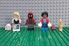 LEGO Spider-Verse Miniatures Miles Morales, Spider-Gwen, Spider-Man India Marvel