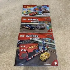 Disney Pixar Cars LEGO Junior Duplo Sets Lot of 2 Instruction Books 10745 10600