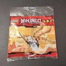 Lego 30080 Ninjago - White Ninja Zane Golden Glider - Retired NEW Sealed Polybag