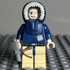 Lego Star Wars Minifigure: sw0253a Han Solo - Light Nougat -Set 7749 - 3D