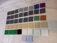 42 plates LEGO ® 8 x 8 base plate 41539, u get 12 colors IRL pics Free Shipping