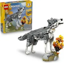 31393 - LEGO Creator 3 in 1 Forest Animals: Gray Wolf - Building Toy