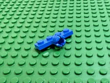 LEGO Blue Modified Plate 1x4 w/Tow Ball Socket 4 Slots Short 6586 2234 #3183c
