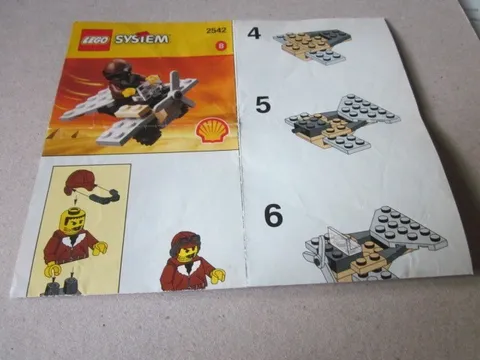Lego Building Instructions Instruction System 2542 Airplane Airplane