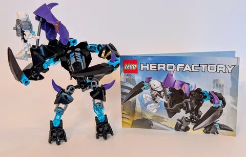Lego #44016 Hero Factory Jaw Beast, 100% Complete With Instructions!!