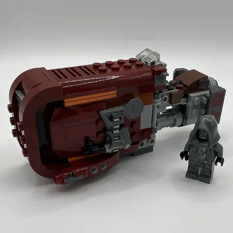 Lego Star Wars Rey’s speeder mostly complete set with  instructions and one fig.