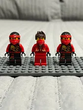 LEGO NINJAGO Kai Lot of 3 red ninja