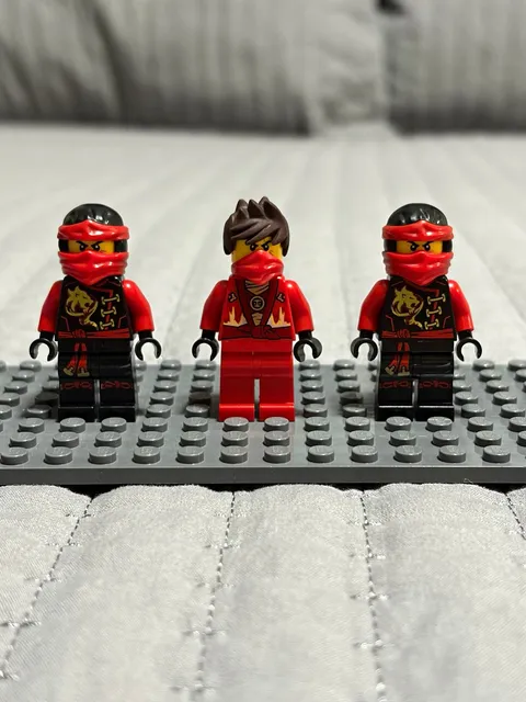 LEGO NINJAGO Kai Lot of 3 red ninja