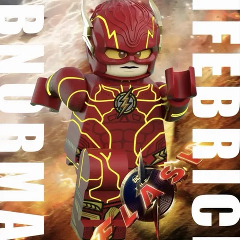 CUSTOM FLASH MINIFIGURE DC ABNORMAL LIFEBRICK FLASH MOVIE