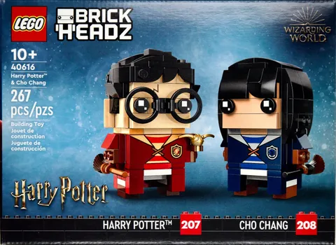 LEGO BrickHeadz Harry Potter & Cho Chang 40616 Quidditch 267 Pieces NEW Sealed
