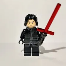 LEGO Star Wars Kylo Ren Minifigure sw0885 No Cape w/ Lightsaber Genuine LEGO