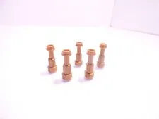 5 LEGO minifigure utensil telescopes Metallic Gold 64644